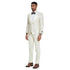 2024 Ivory Shiny Floral Mens 3pc Suit by Tazzio