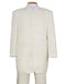 Mens Long Mandarin Collar Zoot Suit Ivory Tuxedo