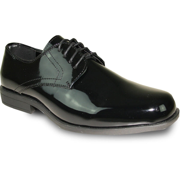 Mens Black Shiny Dress Shoe