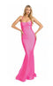 Jessica Angel JA2607 Fitted Lace-Up Back Formal Floor-Length Evening Lace Dress