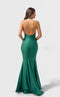 Jessica Angel JA2613 Plunging Halter Mermaid Open Back Formal Dress