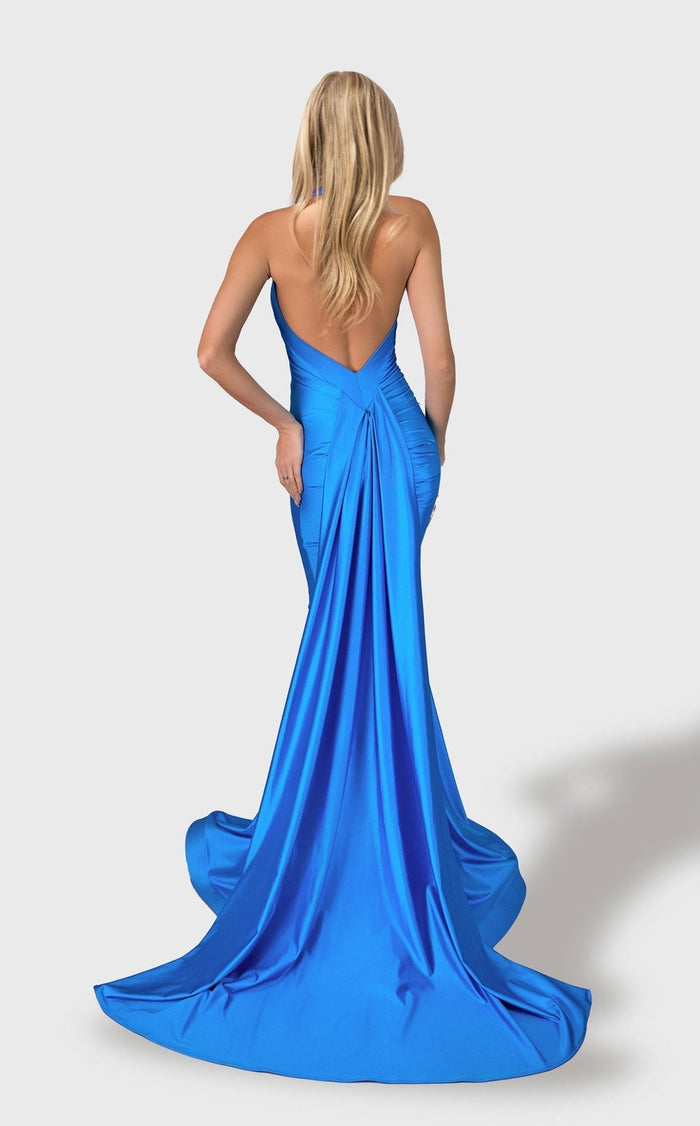 Jessica Angel JA2655 Halter Fitted Open Back Evening Formal Dress