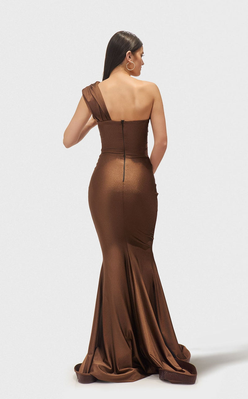 Jessica Angel JA2657 One-Shoulder Formal Floor-Length Evening Dress