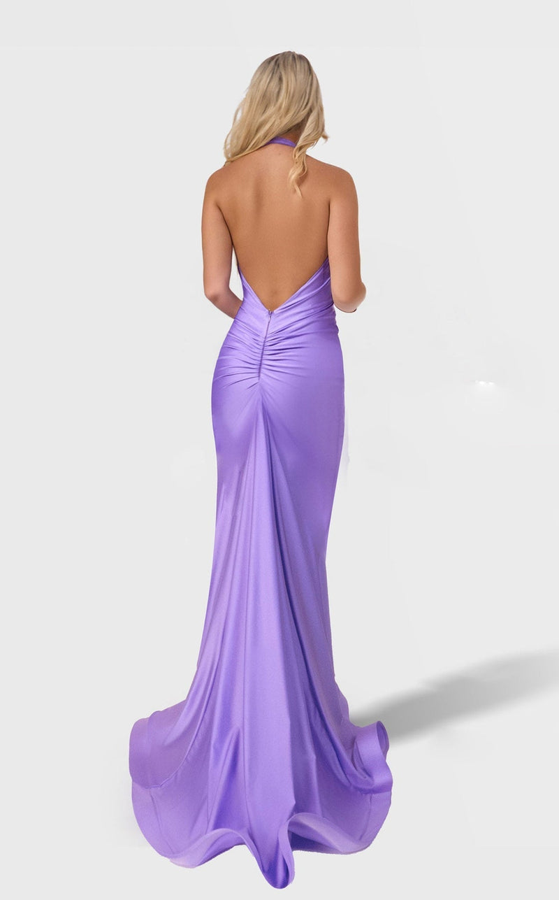 Jessica Angel JA2728 Halter Cutout Evening Formal Floor-Length Dress