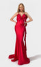 Jessica Angel JA2749 Fitted Open Back Draped Formal Floor-Length Dress