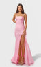 Jessica Angel JA2761 Square Neck Mermaid Open Back Slit Formal Dress