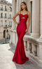 Jessica Angel JA2780 V-Neck Fit-and-Flare Evening Formal Floor-Length Dress