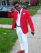 Dinner Jacket - Red - Mens Wholesale Blazers - AlbertoNardoniStore