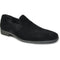 Bravo Mens Vegan Suede Wedding & Prom Slip On Loafer Dress Shoe in Black