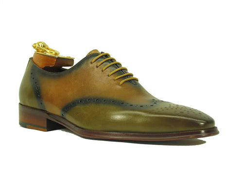 Carrucci KS261-01 Patina Calfskin Oxford Dress Shoes