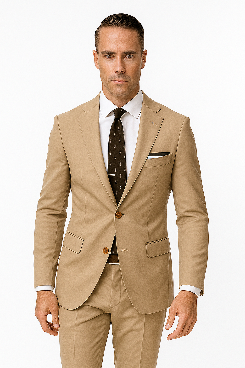 Khaki Cotton Suit - Mens Summer Suit - Tan Suit  Perfect  Khaki Cotton Suit - Mens Summer Suit - Tan Suit for Casual or Dressy events or Casual
