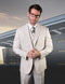 Mens Ticket Pocket Peak Lapel Double breasted Vest 100% Wool Tom Ford Style Modern Fit in Color "Tan" By Statement