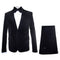 Black Men’s Suit – Rossi Man Leo RM1575 with Modern Sleek Fit