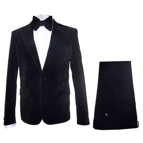Rossi Man Leo RM1905 – Elegant Black Designer Suit for Men | Formal