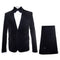 Rossi Man Leo RM1905 – Elegant Black Designer Suit for Men | Formal