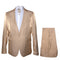Rossi Man LEO RM1605 – Men's Gold Slim Fit 3-Piece Suit | Elegant Modern Formalwear