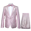 Rossi Man LEO RM1641 – Pink Shimmer Slim Fit 3-Piece Suit for Men