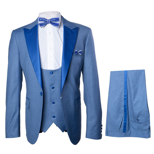 Rossi Man Leo Tuxedo RM1387 – Elegant Slim Fit Formal Wear for Men | Stylish Tuxedo Suit