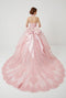 Sleeveless Ball Gown with Beaded Sweetheart Bodice, Big Bow & Corset Back by Layla K LK308