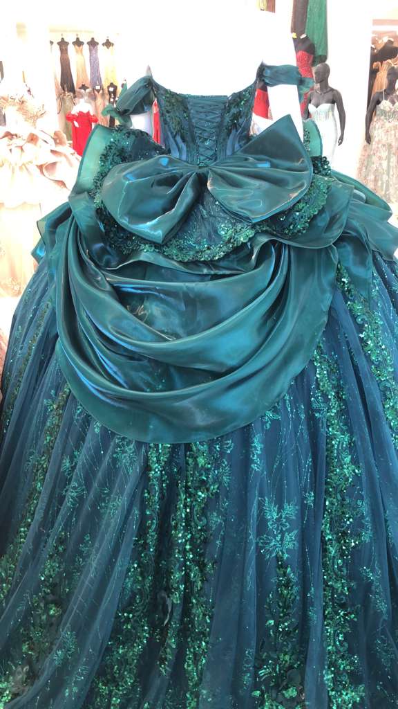 Off-Shoulder Sweetheart Beaded Corset Glitter Ball Gown Quinceañera Dress by Layla K LK313
