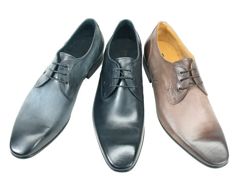 Classic Mens Leather Lace-Up Oxford Shoes