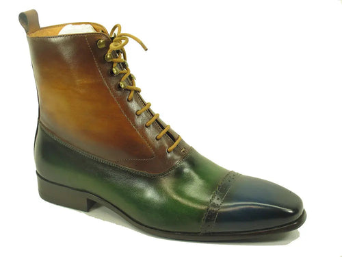 Men's Lace-Up Boots with Side Zip