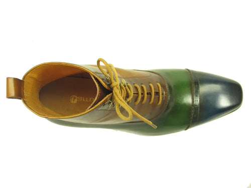 Men's Lace-Up Boots with Side Zip