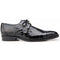 Belvedere Lago Black Genuine Crocodile Dress Shoe