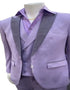 Mens Lavender Prom Tuxedo Suit - Vested Lilac Color Suit