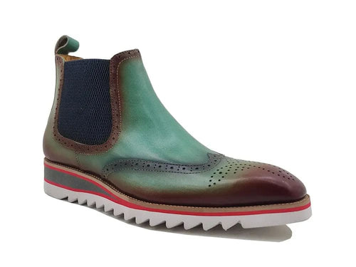 Mens Leather Chelsea Boots with Comfort Lightweight Sole