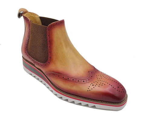 Mens Leather Chelsea Boots with Comfort Lightweight Sole