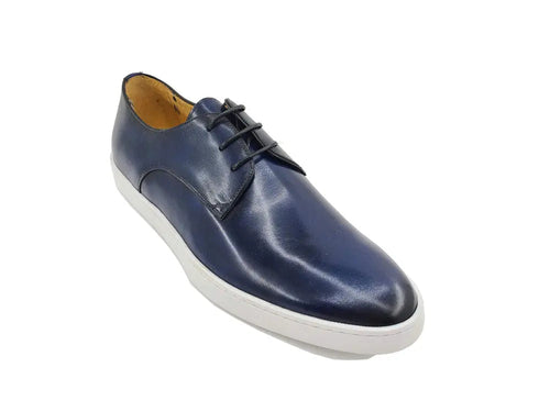 Lace-Up Derby Sneaker in Premium Leather