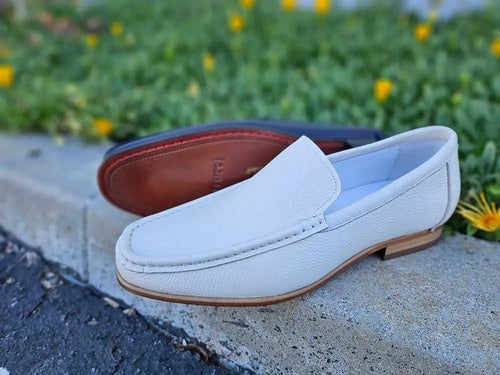 Carrucci Signature Slip-On Loafer with Leather Sole
