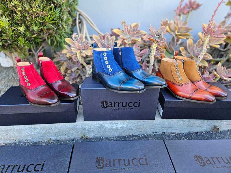 Carrucci Leather & Suede Slip-On Boot