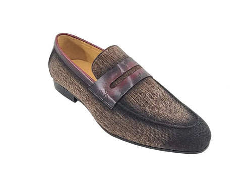 Mens Everyday Penny Loafer with Leather Detailing