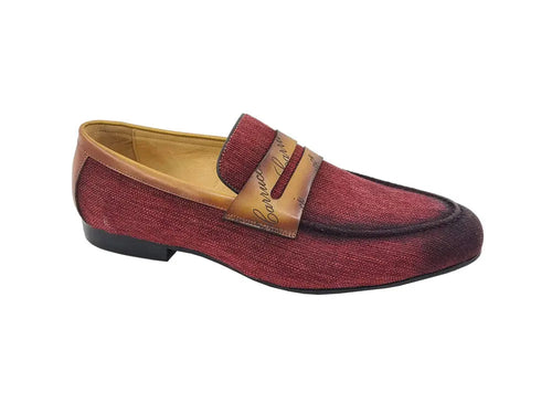 Mens Everyday Penny Loafer with Leather Detailing