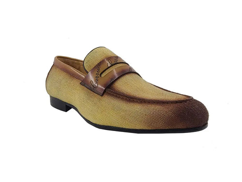 Mens Everyday Penny Loafer with Leather Detailing