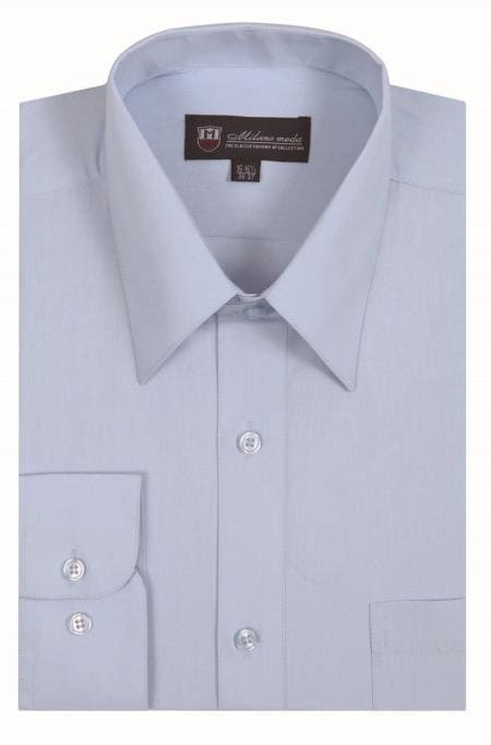 Cheap Mens Dress Shirt Light Blue Discounted Affordable Shirt  $35 - AlbertoNardoniStore