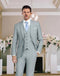 Smoking Traje - Esmoquin - Smoking Para Hombre - Matching Top Collar Light Grey Tuxedo