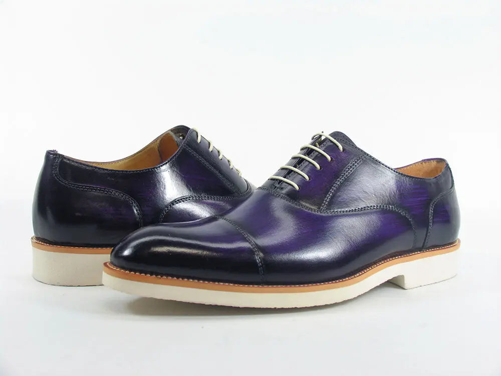 Men’s Cap Toe Oxford Shoes with Lightweight Sole