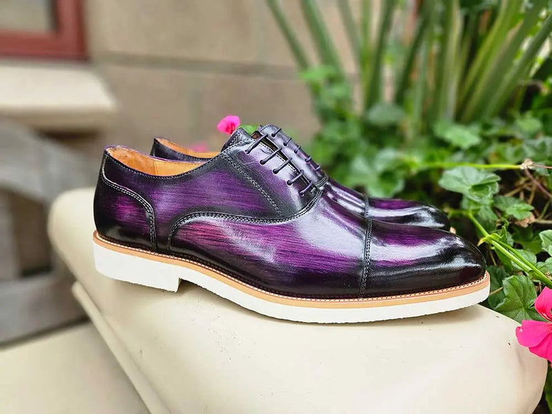 Carrucci Cap Toe Oxford - Lightweight Leather Dress Shoe