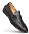 Apron Ornament Black Penny Loafer by Mezlan – Hand-Burnished Calfskin, Made in Spain