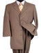 Mens 2PC Classic Long Fashion Zoot Tan Suit