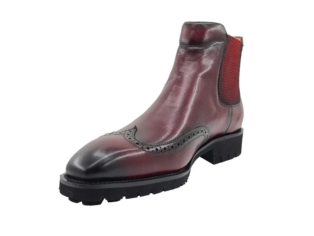 Men’s Lug Sole Wingtip Chelsea Boot