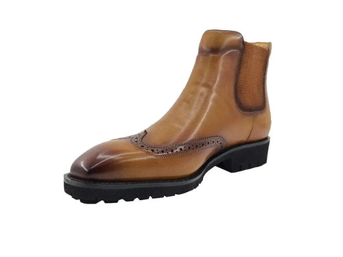 Men’s Lug Sole Wingtip Chelsea Boot