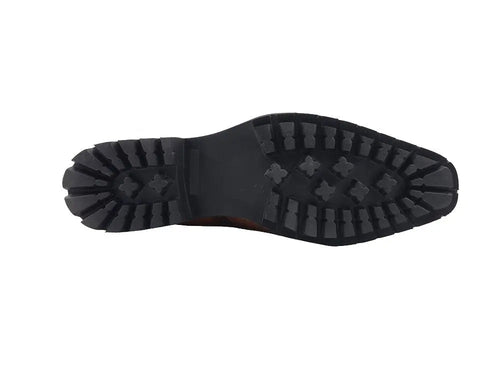 Menâ€™s Lug Sole Wingtip Chelsea Boot