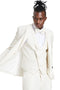 "Men's Champagne Tan Polka Dot Prom 2026 & Wedding Suit - One Button Double Breasted Vest" Champagne Prom Suits