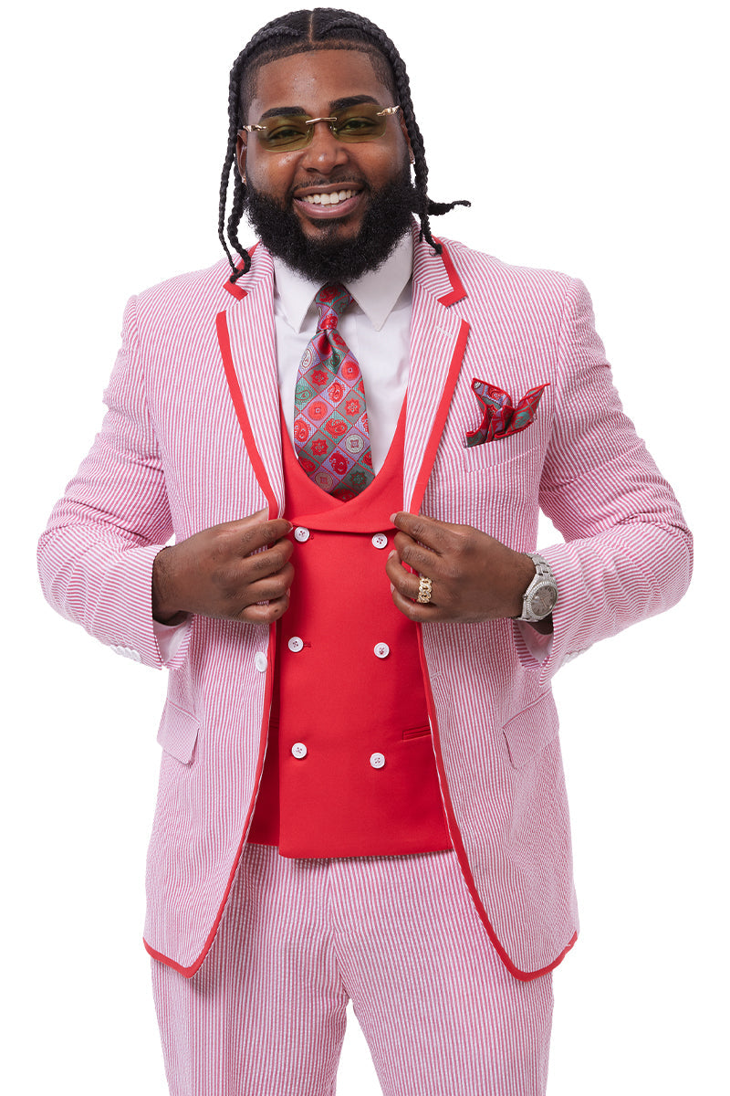 Buy Double Breasted Seersucker Suits - Alberto Nardoni