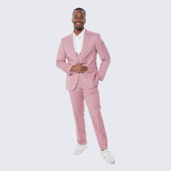 Mauve Groom Suit - Mauve Wedding Suit - AlbertoNardoniStore