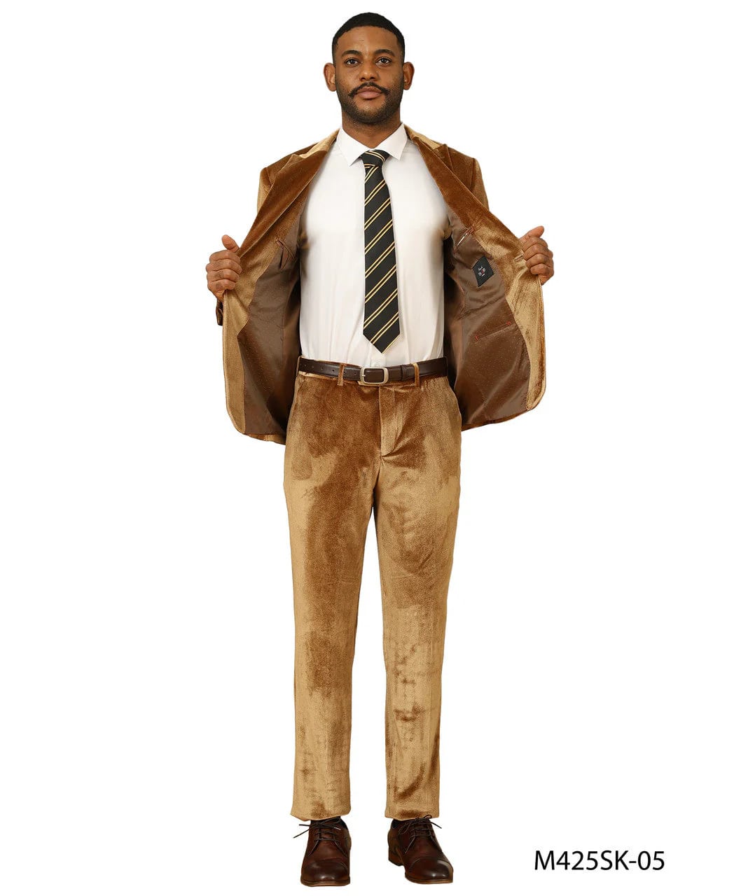 Big and Tall Blazer - Double Breasted Tuxedo Dinner Jacket in Color Gold Plus Size Paisley Sport Coat